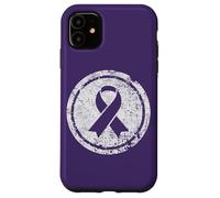 Purple Ribbon Support Survivors Domestic Violence Awareness Case for iPhone 11