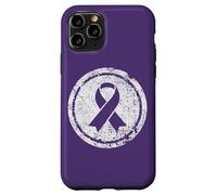 Purple Ribbon Support Survivors Domestic Violence Awareness Case for iPhone 11 Pro