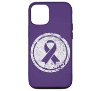 Purple Ribbon Support Survivors Domestic Violence Awareness Case for iPhone 12/12 Pro