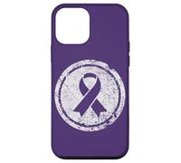 Purple Ribbon Support Survivors Domestic Violence Awareness Case for iPhone 12 mini