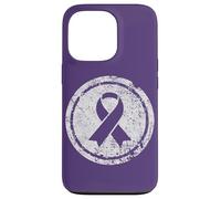 Purple Ribbon Support Survivors Domestic Violence Awareness Case for iPhone 13 Pro