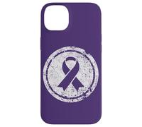 Purple Ribbon Support Survivors Domestic Violence Awareness Case for iPhone 14 Plus