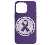 Purple Ribbon Support Survivors Domestic Violence Awareness Case for iPhone 14 Pro Max