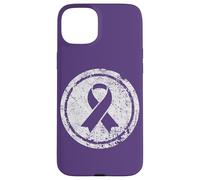 Purple Ribbon Support Survivors Domestic Violence Awareness Case for iPhone 15 Plus