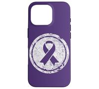 Purple Ribbon Support Survivors Domestic Violence Awareness Case for iPhone 16 Pro