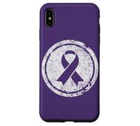Purple Ribbon Support Survivors Domestic Violence Awareness Case for iPhone XS Max