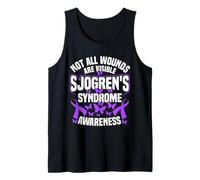Purple Ribbon Support Wounds Sjogren's Syndrome Awareness Tank Top