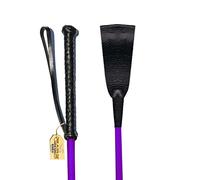 PURPLE Riding Crop 27" NEW 100% FIBERGLASS SHAFT Horse Whip With Leather Slapper Nice Quality The Real THING NOT COSTUME JUNK! By, Prairie Horse Supply
