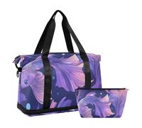 Purple Romantic Characteristic Training Bag Carrying Bag With Adjustable Gym Strap Waterproof, Purple Romantic Characteristic, 1 Size, Purple Romantic Signature, 1 size