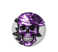 Purple Rose And Skull Printing 10 Pcs Air Freshener Cards,Car Scented Hanging Sheets Air Freshener Set For Car Decoration