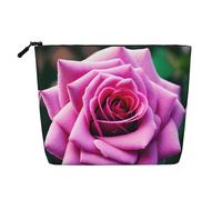 Purple Rose Flower Versatile Travel Toiletry Bag Makeup Bag, Perfect for Daily Use and Business Trips