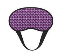 Purple Rose Print Adults Washable Eye Mask for Nap Light Blocking for Home Hotel Airplane Camping