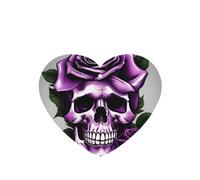 Purple Rose Skull Printing 10 Pcs Air Freshener Cards,Car Scented Hanging Sheets Air Freshener Set For Car Decoration