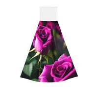 Purple Roses Coral Velvet Hand Wipes – Absorbent Cleaning Cloths for Kitchen, Bathroom, Living Room, and Outdoor Use