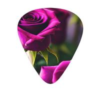 Purple Roses Exceptional Guitar Pick – Single-Side Full-Print, Abs Material Plectrum – Diverse Thickness For Varied Music Experience – Ideal For Guitars And Ukuleles,Guitar Pick,