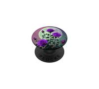 Purple Roses Under Emerald Moon Aesthetic Celestial PopSockets Adhesive PopGrip