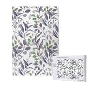 Purple Sage Green Leaves Greenery,1000 Pieces Wooden Jigsaw Family Game Jigsaw Puzzles for Adults Teens