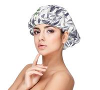 Purple Sage Green Leaves Greenery,Adult's Satin Sleeping Cap - Women's Elastic Sleep Bonnet, Adjustable Overnight Hair Cover