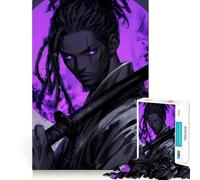 Purple Samurai 1000 Piece Jigsaw Puzzles for Adults Jigsaw Smart Game Together Fun Image Assembly Seasonal Gift (38x52cm)