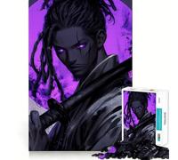 Purple Samurai Jigsaw Puzzle for Teenagers 1000 Pieces Memory Boost Indoor Play Image Assembly (38x26cm)