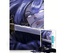 Purple Samurai Woman Jigsaw 1000 Pieces for Adults Cognitive Toy Bonding Time Pattern Assembly Santa Wish Item (50x75cm)