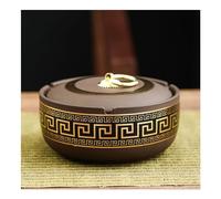 Purple sand ashtray with lids, matte texture ash tray, exquisite creative decoration portable and unique suitable for outdoor and indoor use, windproof.Gifts for
