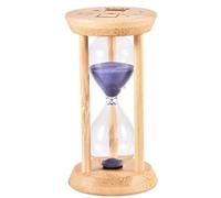 Purple Sand Timer,2 Min Sandglass Clock 100% Bamboo Hourglass Watch, Reloj de Arena, Wooden Sand Clock or Kids Games Classroom Kitchen Home Office Decor (Purple, 2Min)