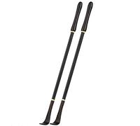 Purple Sandalwood Durable Back Massager, Comfortable Long Handle Back Scratcher, Household Itching Artifact for The Elderly, Body Relaxation Tools(Black*2)