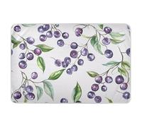 Purple Saskatoon Berry Fruit Extra Large Resuable Bed Underpads Highly Absorbent Pads for Bed Portable Toddler Bedding Products for Infant Baby 52" L x 34" W