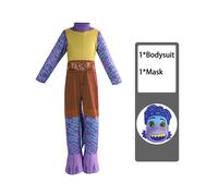 (Purple Set, 105-115) Cosplay Luca Costume Alberto Sea Monster Halloween Carnival Party For Kid