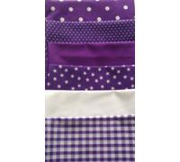 PURPLE SET FAT QUARTER BUNDLE **FREE U.K POST** POLYCOTTON POPLIN FABRIC JAPANESE QKT 4000 POLY COTTON MATERIAL FAT QUARTERS PLAIN COLOUR PURPLE SHADES SPOTS STARS GINGHAM CHECKS COLOR DRESSMAKING SHIRTS CLOTHES CRAFTS FAT QUARTERS CHEQUERED PLAIN SPOTS STARS POPLIN POLYCOTTON BUNDLE