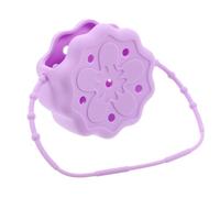 Purple Silicone Shower Steamer Holder Tray with Raised Edges | Wall Mount, Hangable Design, Textured Surface, Waterproof Organizer, for Bathroom Aromatherapy Use