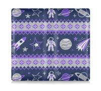 Purple Silk Space Pu Leather Car Registration & Insurance Card Holder Wallet Accessories Case for ID, Driver's License, Key Contact Information Cards