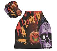 Purple Skull Ghost Stretchy Baby Car Seat Cover,Canopy Nursing Covers,Soft Breathable Windproof Scarf Changepad for Winter Infant Breastfeeding Boys