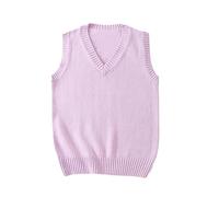 Purple Sleeveless Sweater Vests - Womens Sweater Vest Sleeveless Pullover Jumpers Knitted Stylish Loose Knitwear Tank Tops For Modern Ladies Girls Casual Waistcoats,Purple,Xl