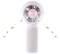 (Purple) Small Handheld Fan,Personal Desk Fan Small Handheld - USB Rechargeable, High Speed Powerful Cooling, Long Battery Travel Accessories for Home, Office