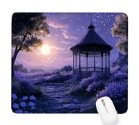 Purple Small Mouse Mat 10.24×8.27×0.12 in,2026 New Year Gaming Mousepad Sunset Mini Desk Pad with Non-Slip Base and Stitched Edge,for Wireless Mouse,Laptop,Office Home,Washable,Roll-up,Gift Men D-320