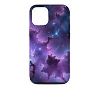 Purple Space Clouds Midnight Dark Matter Vaporwave Case for iPhone 12/12 Pro