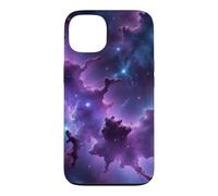 Purple Space Clouds Midnight Dark Matter Vaporwave Case for iPhone 13