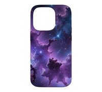 Purple Space Clouds Midnight Dark Matter Vaporwave Case for iPhone 14 Pro
