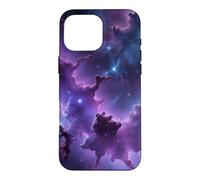 Purple Space Clouds Midnight Dark Matter Vaporwave Case for iPhone 16 Pro Max