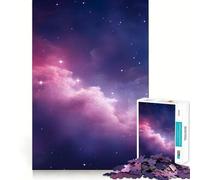 Purple Space Collage Stars Jigsaw Puzzles1000 Pieces Mind Skill Toy Soothing Play Precision Cut Art Collection Piece (50x75cm)