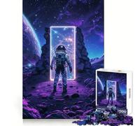 Purple Space Neon Altar Jigsaw Puzzles 1000 Pieces for Teenagers Recall Boost Serene Time Smooth Cut Elegant Gift (50x75cm)