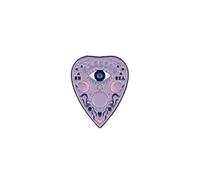 Purple Spirit Ouija Board Gothic Mystical Eye Enamel Pin, Witchy Spiritual Planchette Pin Brooch, Occult Crystal Witch Brooch Badge, Celestial Witchcraft Lapel Badges, Spiritual Symbol Gift, Gothic