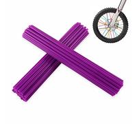 Purple Spoke Skins Covers: 8-21 inch Rims Protector & Decoration for Dirt Bike | Mountain Bike | Bicycle | Wheelchair | Motorcycle - 72 Pcs