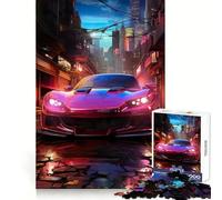 Purple Sportscar Hard Jigsaw Puzzle for Adults 1000 Pieces Solid Logic Toy Simple Fun Precision Cut (38x52cm)