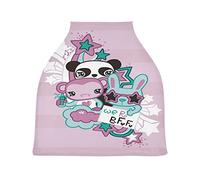 Purple Star Panda Bunny Baby Car Seat Cover Canopy Stretchy Nursing Covers Breathable Windproof Winter Scarf for Infant Breastfeeding Boys Girls