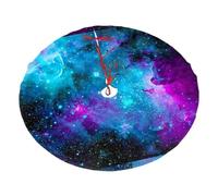 Purple Starry Sky Printing Christmas Tree Skirt Thick Xmas Tree Skirts For Holiday Party Halloween Trees Decorations