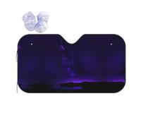 Purple Starry Sky Printing Summer Sun Shade Sunshade Windshield Cover Front Window Shade Sun Visor Shade Car Accessories