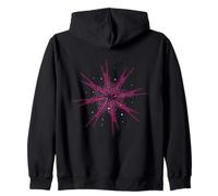 Purple Stars Zip Hoodie
